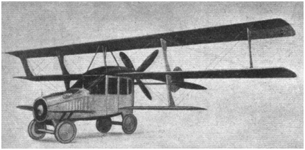 O CurtissAutoplane: metade carro, metade avião,  99% não voador| Fonte: WikimediaCommons 